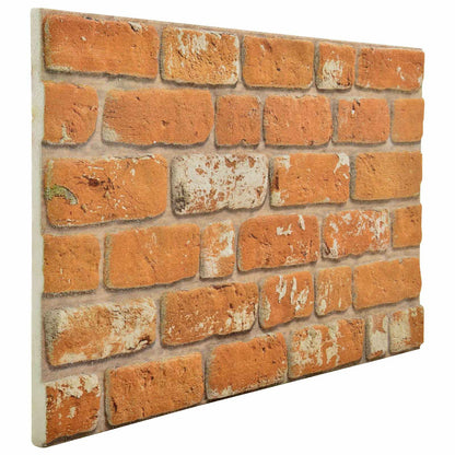 Wall Panels 10 pcs Brick 100 x 50 cm EPS Foam