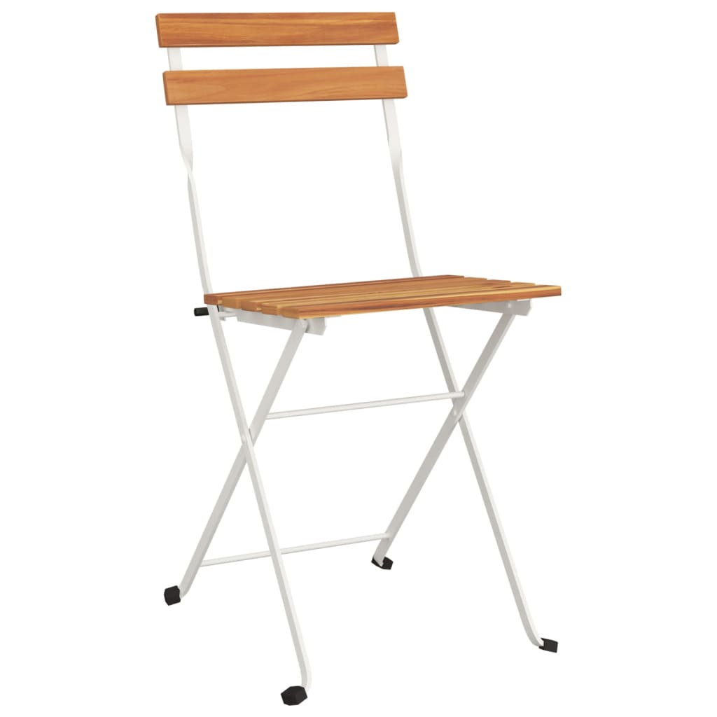 Folding Bistro Chair | Set of 4 | Natural wood