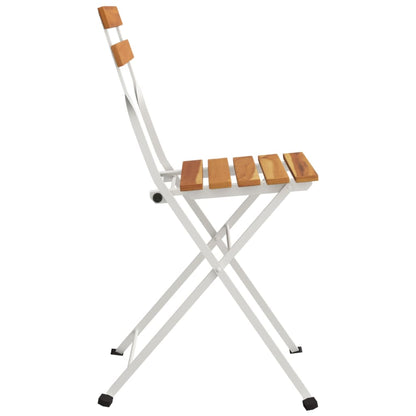 Folding Bistro Chair | Set of 4 | Natural wood