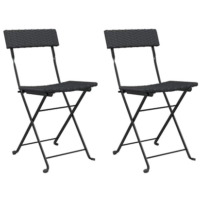 Folding Bistro Chair | Set of 2 | Black