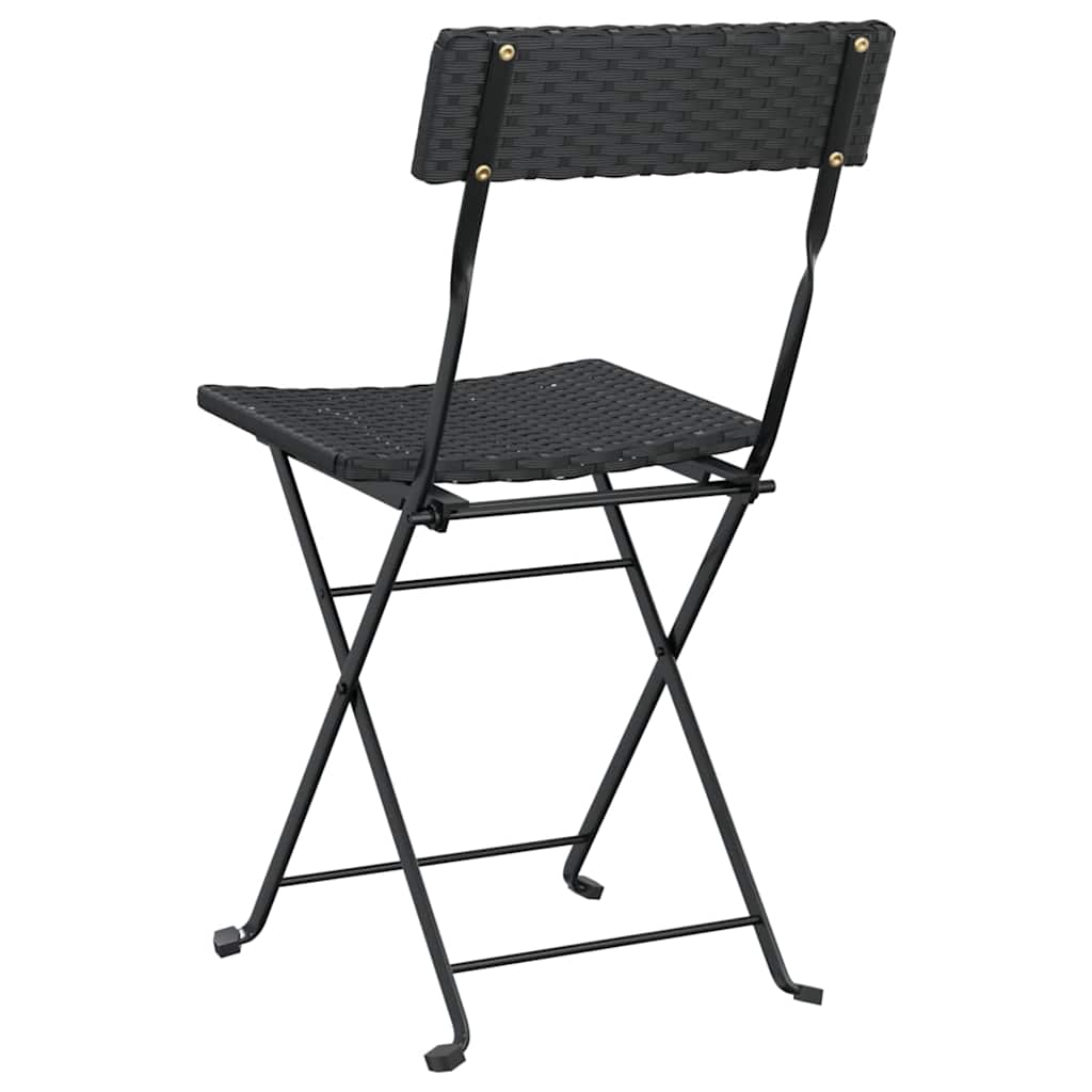 Folding Bistro Chair | Set of 2 | Black