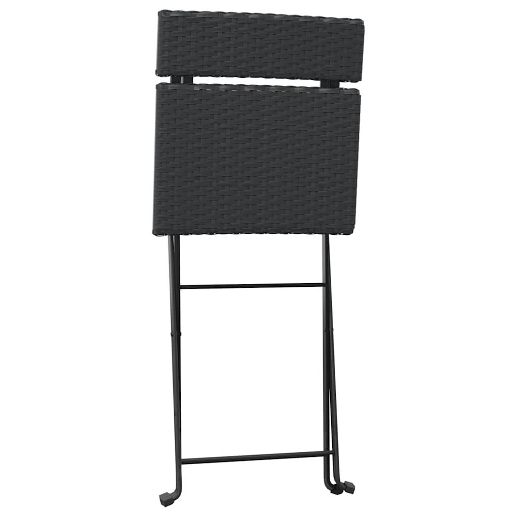 Folding Bistro Chair | Set of 2 | Black