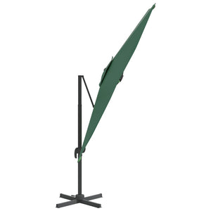 Cantilever Umbrella with Aluminium Pole Green 300x300 cm