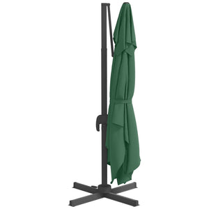 Cantilever Umbrella with Aluminium Pole Green 300x300 cm