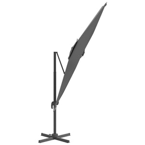 Cantilever Umbrella with Aluminium Pole Anthracite 300x300 cm