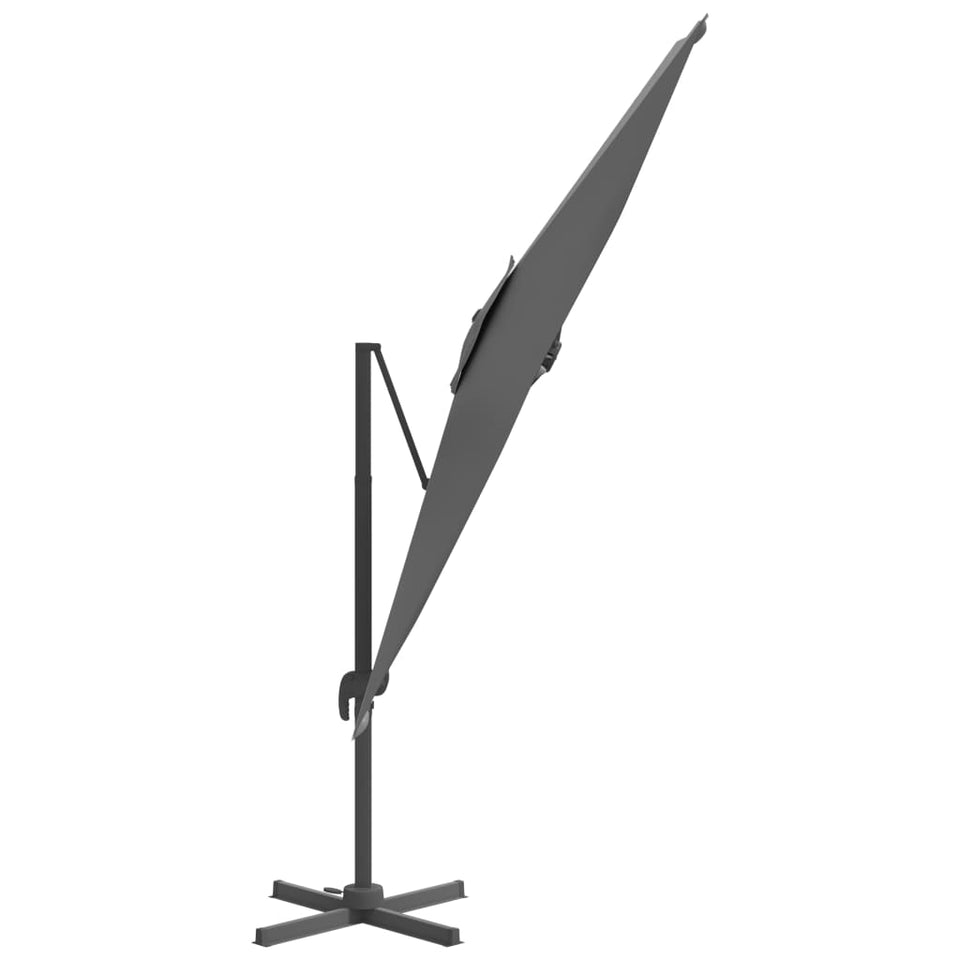 Cantilever Umbrella with Aluminium Pole Anthracite 300x300 cm