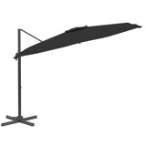 Cantilever Garden Parasol with Aluminium Pole Black 300x300 cm