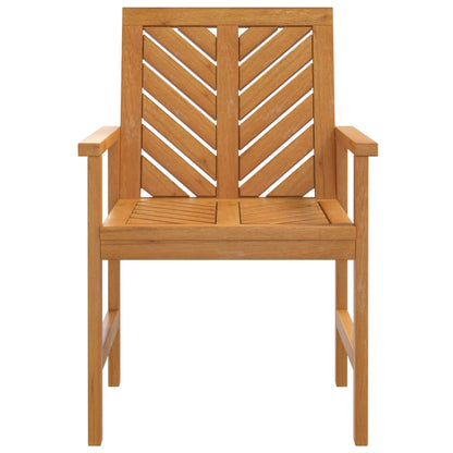 Garden Dining Chair | Set of 2 | Natural Acacia | Solid Acacia Wood