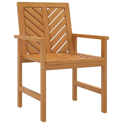 Garden Dining Chair | Set of 3 | Natural wood | Solid acacia wood