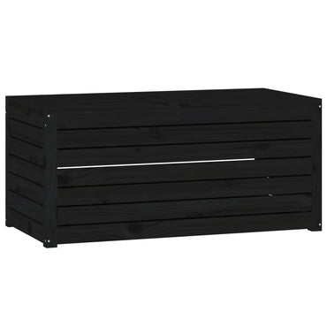 Garden Box Black 101x50.5x46.5 cm Solid Wood Pine