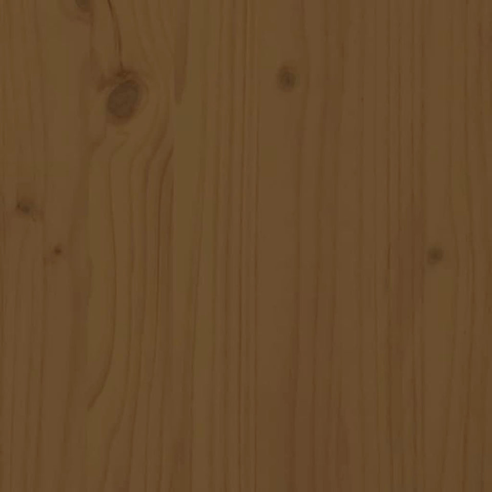 3 Piece Garden Box Set Honey Brown Solid Wood Pine