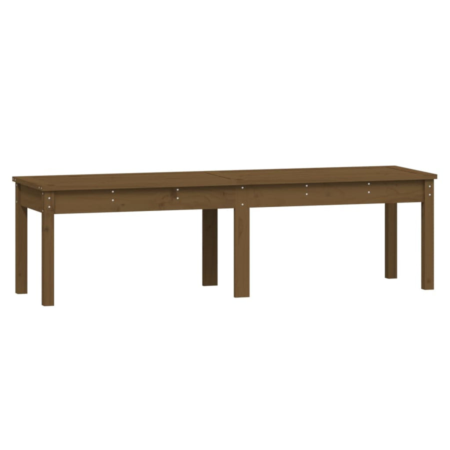 2-Seater Garden Bench Honey Brown 159.5x44x45 cm Solid Wood Pine