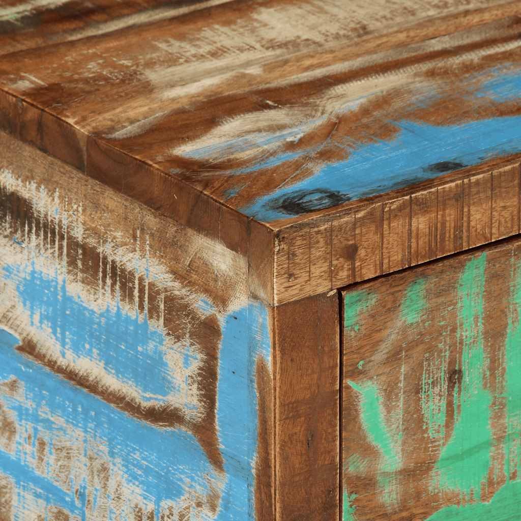 vidaXL TV Stand Multicolor Solid Reclaimed Wood Medium TV Stand