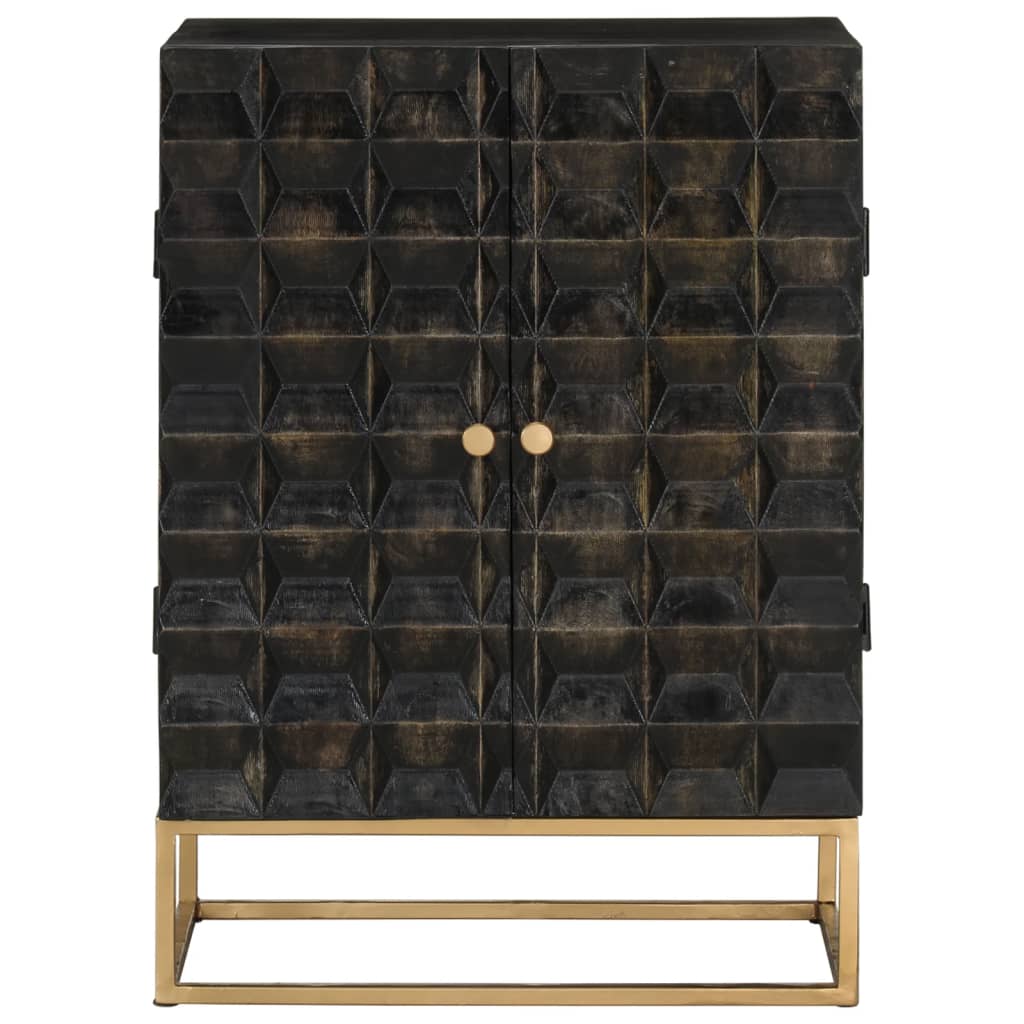 Sideboard | Black | Solid Mango Wood and Iron | Medium | Sideboard