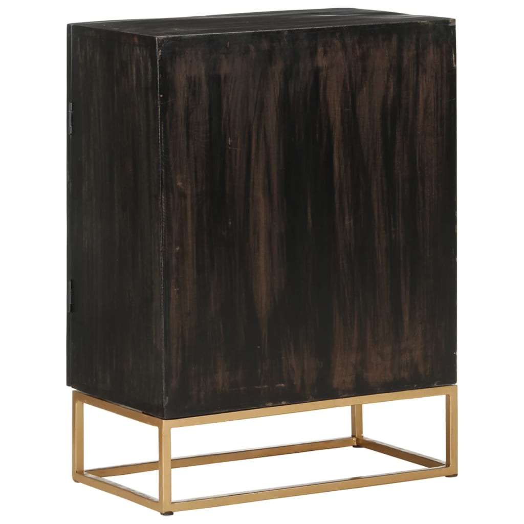 Sideboard | Black | Solid Mango Wood and Iron | Medium | Sideboard