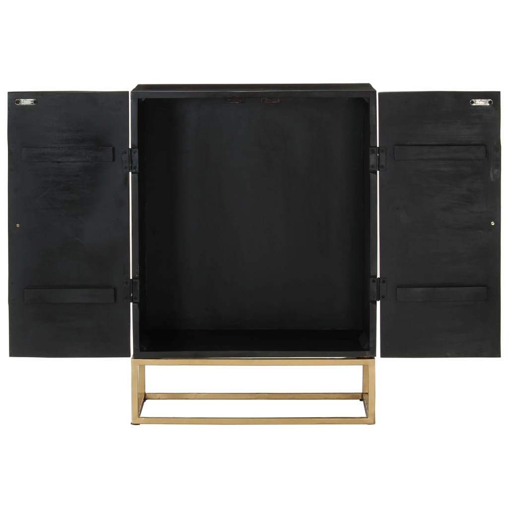 Sideboard | Black | Solid Mango Wood and Iron | Medium | Sideboard