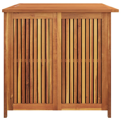 Garden Storage Box Brown Solid Acacia Wood Large