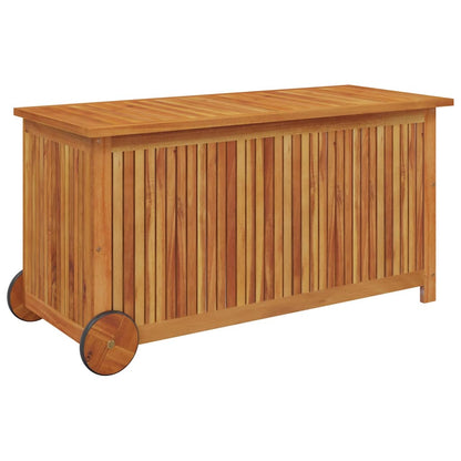Garden Storage Box Brown Solid Acacia Wood 44.5 x 19.7 x 22.8 in