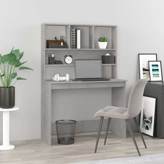 Desk | Concrete Grey | Engineered wood | 102x45x148 cm | Desk