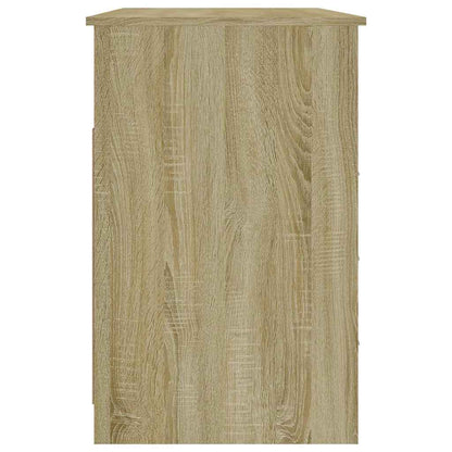 Desk with Drawers Sonoma Oak 102x50x76 cm Engineered Wood