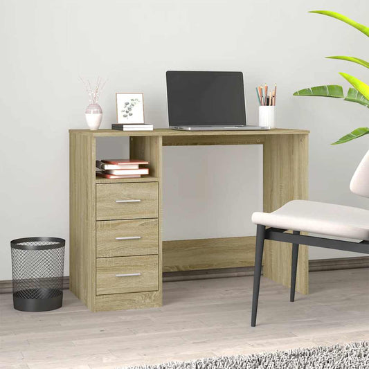 Desk | Sonoma oak | Engineered wood | Medium | Desk | Rectangular