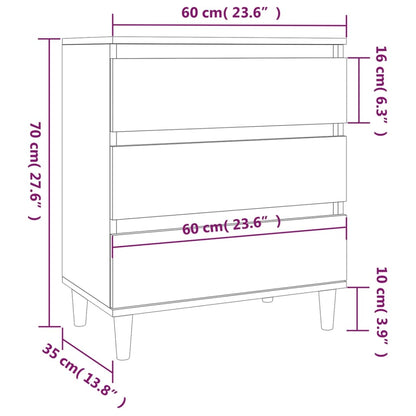 Sideboard Sonoma Oak 60x35x70 cm Engineered Wood