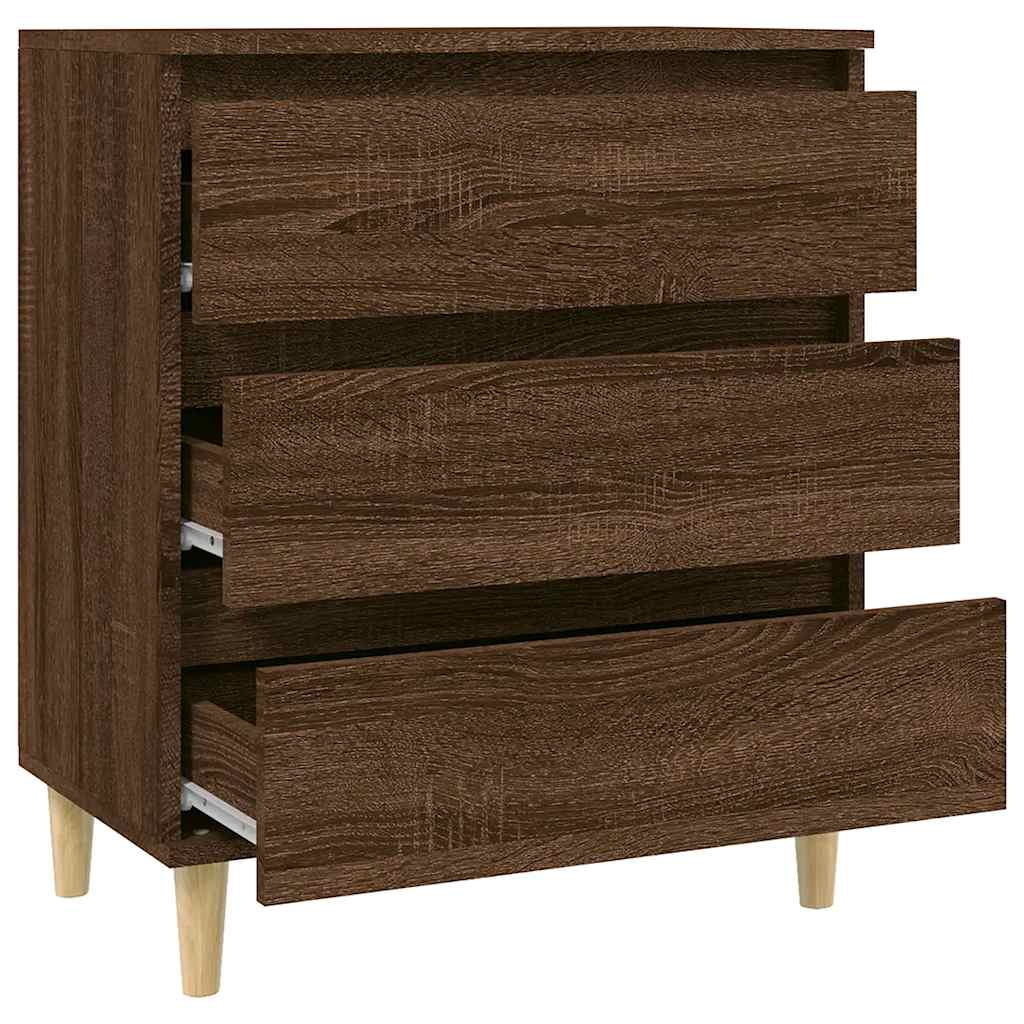 Sideboard Brown Oak 60x35x70 cm Engineered Wood