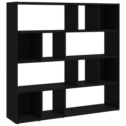 Book Cabinet/Room Divider Black 41.3"x9.4"x40.2"