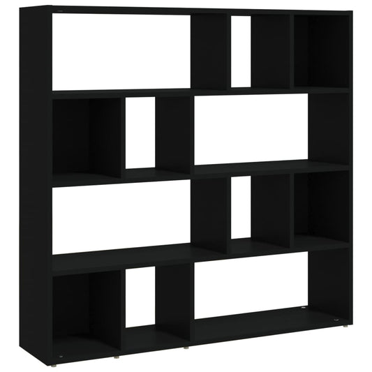 Book Cabinet/Room Divider Black 41.3"x9.4"x40.2"