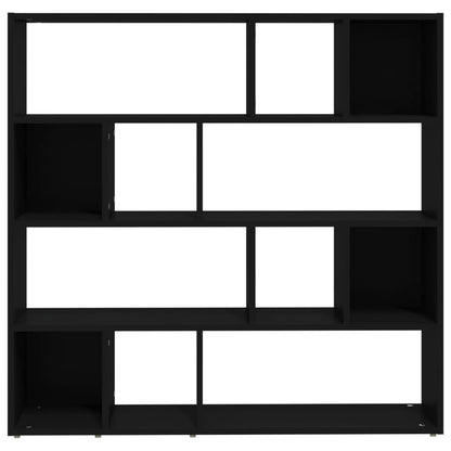 Book Cabinet/Room Divider Black 41.3"x9.4"x40.2"