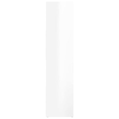 Book Cabinet/Room Divider High Gloss White 105x24x102 cm
