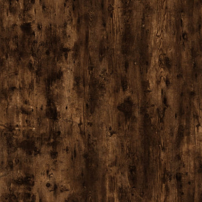 Rolling Cabinet Smoked Oak 60x45x60 cm Engineered Wood