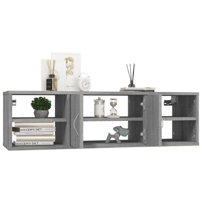 Wall Shelf Grey Sonoma 102x30x29 cm Engineered Wood