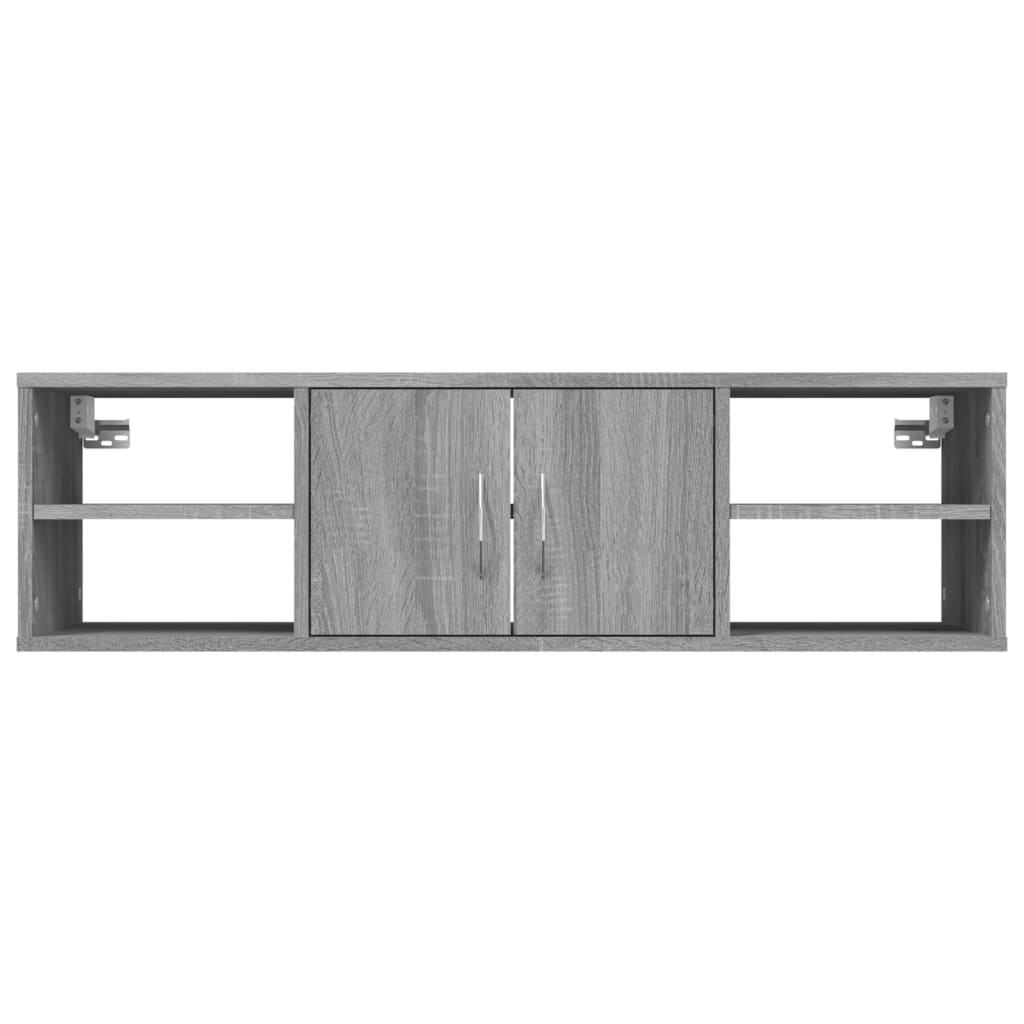 Wall Shelf Grey Sonoma 102x30x29 cm Engineered Wood