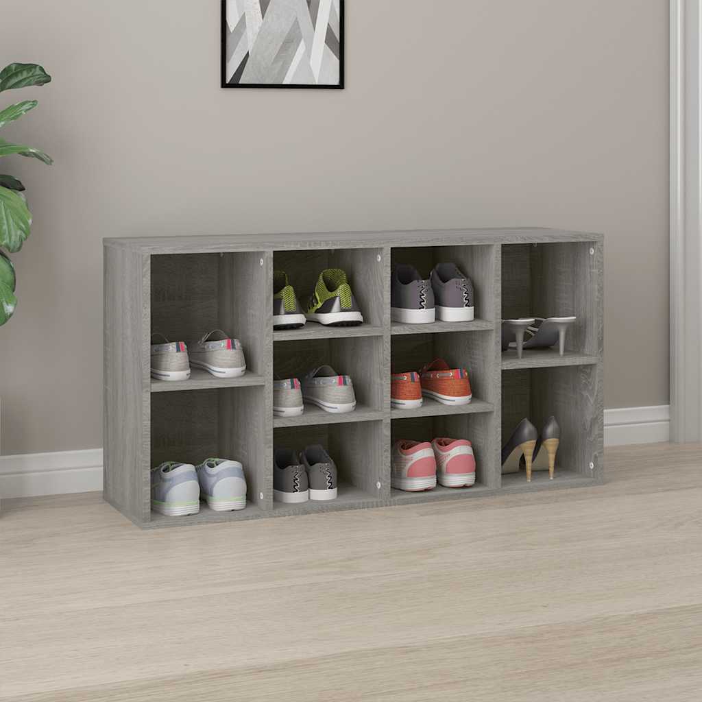 Shoe Bench Grey Sonoma 103x30x55 cm Engineered Wood