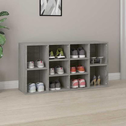 Shoe Bench Grey Sonoma 103x30x55 cm Engineered Wood