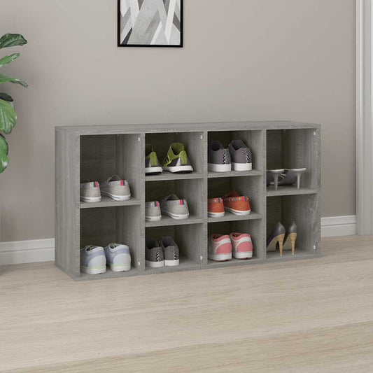 Shoe Bench Grey Sonoma 103x30x55 cm Engineered Wood