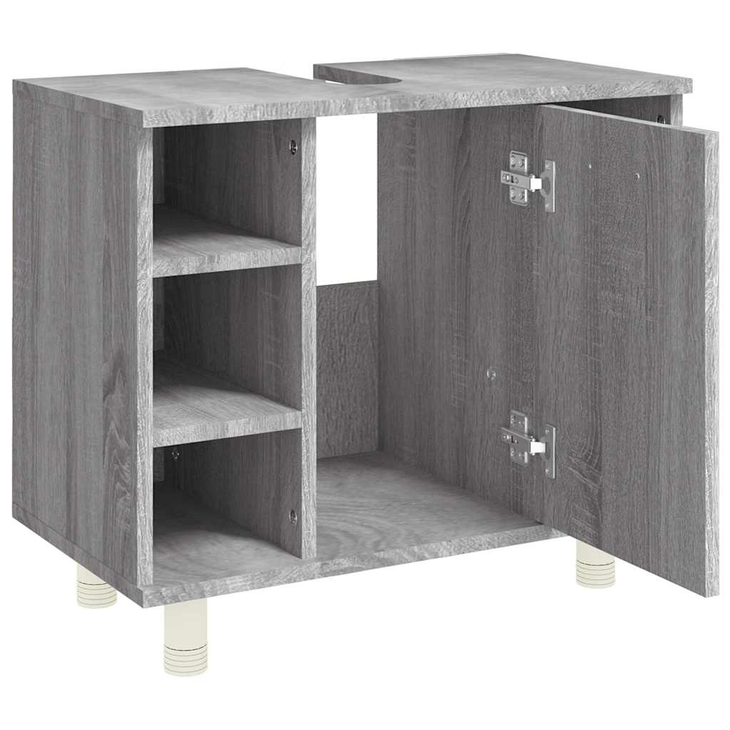 Bathroom Cabinet Grey Sonoma 60x32x53,5 cm Engineered Wood
