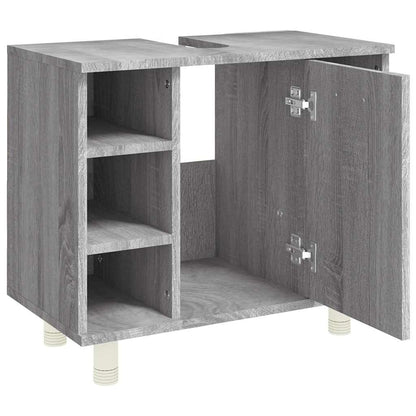 Bathroom Cabinet Grey Sonoma 60x32x53,5 cm Engineered Wood