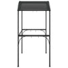BBQ Gazebo with Side Shelves Anthracite 86.6"x45.3"x90.6" Steel