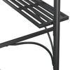 BBQ Gazebo with Side Shelves Anthracite 86.6"x45.3"x90.6" Steel