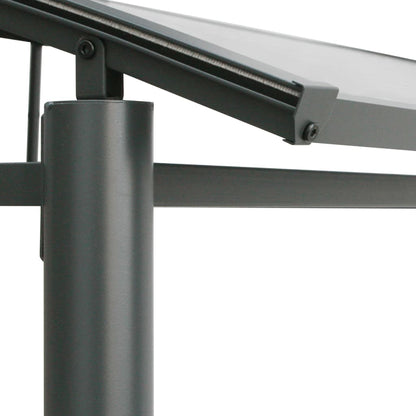 BBQ Gazebo Anthracite Steel Large Seats Many BBQ Gazebo