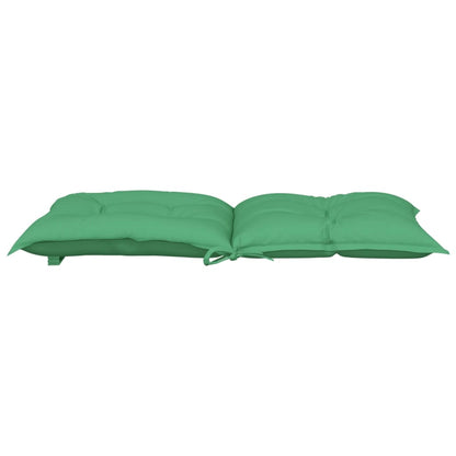 Garden Lowback Chair Cushions 2 pcs Green 100x50x7 cm Fabric