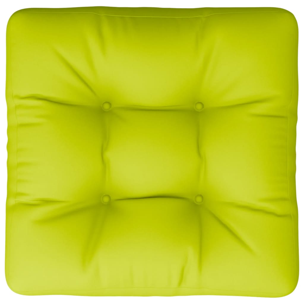 Pallet Cushion Bright Green 50x50x12 cm Fabric