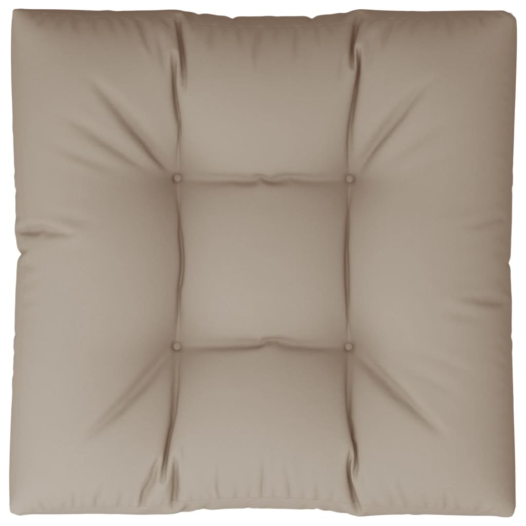 Pallet Cushion Taupe 70x70x12 cm Fabric