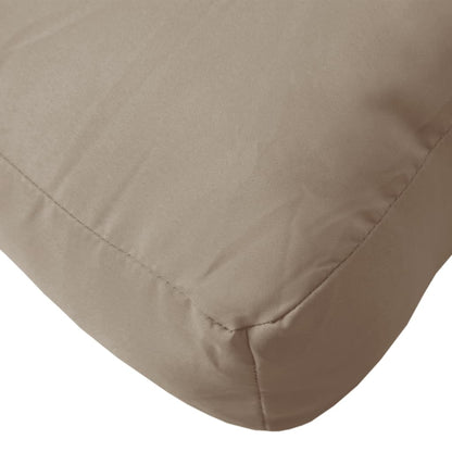 Pallet Cushion Taupe 70x70x12 cm Fabric