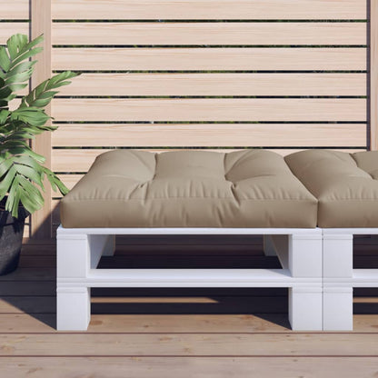 Pallet Cushion Taupe 70x70x12 cm Fabric