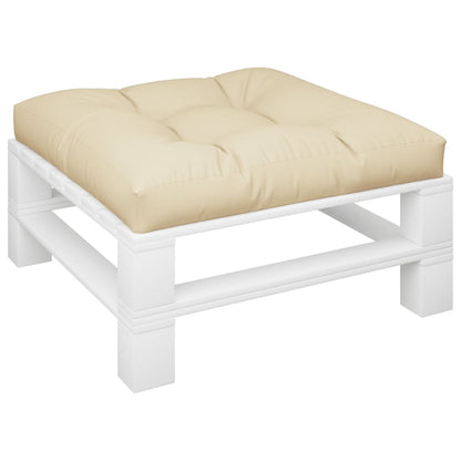 Pallet Cushion Beige 80x80x12 cm Fabric