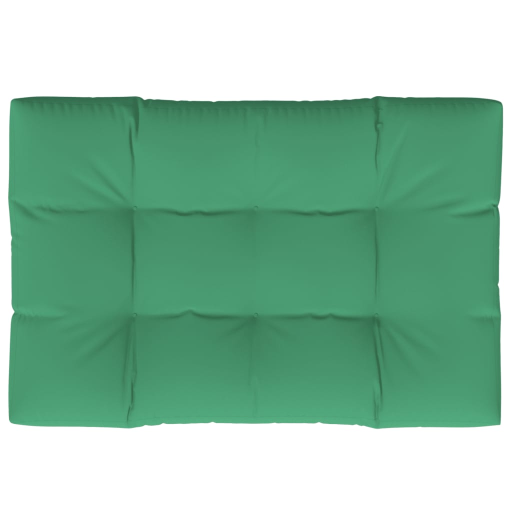 Pallet Cushion Green 120x80x12 cm Fabric