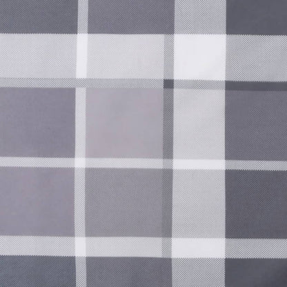 Pallet Cushion Grey Check Pattern 120x80x12 cm Fabric